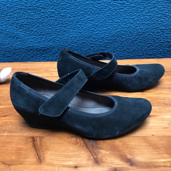 Gabor 55-362 black Mary Jane wedges sz 8.5 (UK 6) - Picture 2 of 10